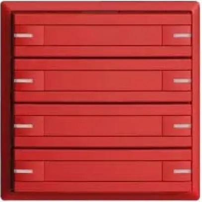 Poussoir KNX RGB EDUE, 250mW, a.LED RGB, a.papier, 8×poussoir, 1×touche, ber 