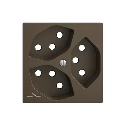 Plaque frontale 3×T13,S EDIZIOdue coffee 
