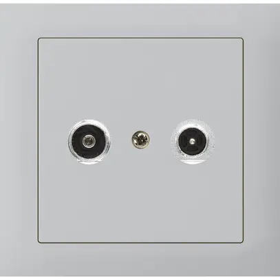 EB-Antennendose kallysto R-TV Bauart T mit EB-Dose G3 14dB 2GHz hellgrau 