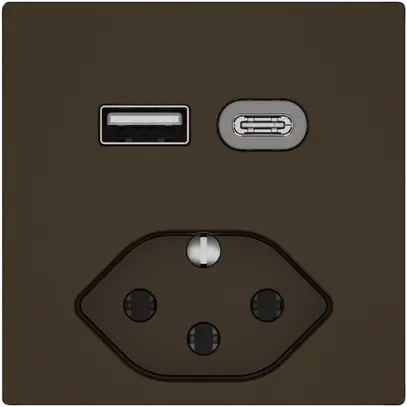 Presa di ricarica USB EDIZIO.liv SNAPFIX® USB A+C/T13 3A 230VAC ma 