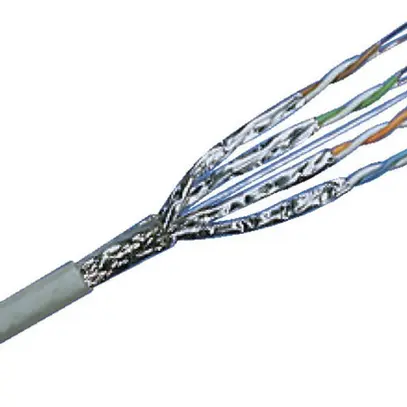 Câble d'installation R&M EA-S/FTP AWG26 4×2×1 blanc 305m 