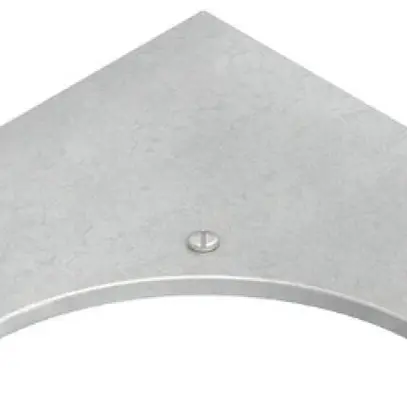 Couvercle Niedax, p.coude 90° p.KR, l=404mm a.système d.fermeture, acier zingué 