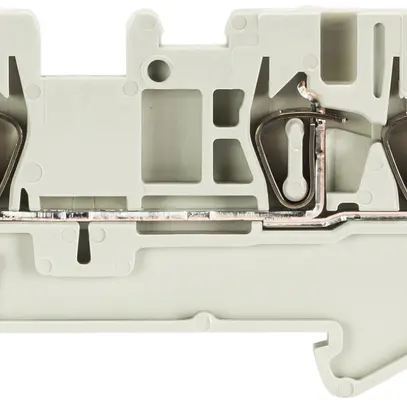 Morsetto passaggio componibile WKF 0.08…1.5mm² 17.5A 500V 3×molla 1 pi.35mm gr 
