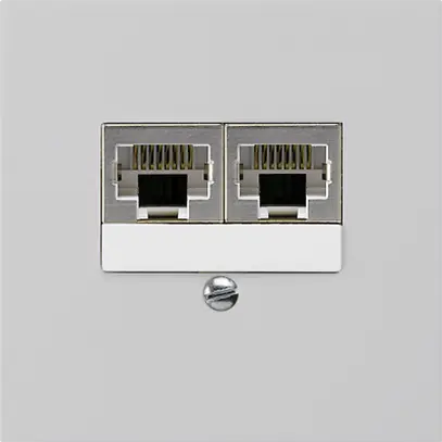 Boîte ENC kallysto 2×RJ45s séparé CUC gris clair 