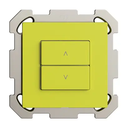 Stazione secondaria INC 1K/2T per interruttore tapparelle Edue Wiser lemon 
