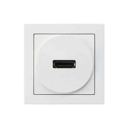 Anschlussdose kallysto A HDMI mit Schraubanschluss weiss 