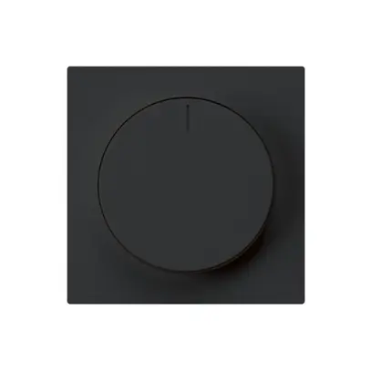 Kit frontal kallysto 60×60mm pour variateur de lumière rotatif noir 