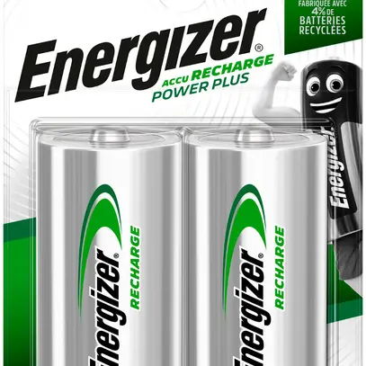 Accu NiMH Energizer Power Plus HR20/D, 1.2V, 2.5Ah, blister à 2 pièces 