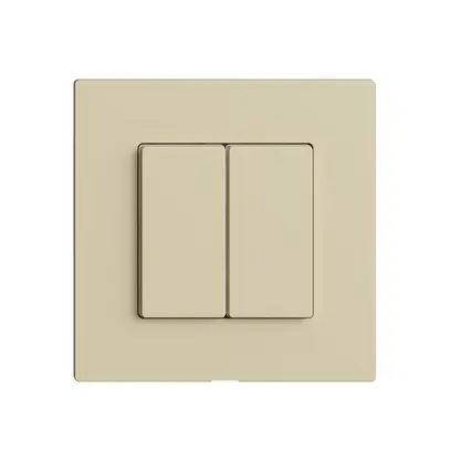 Stazione secondaria per interruttore 2c/2t WLAN Edue Wiser vanille 