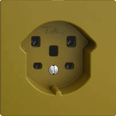 Presa INC EDIZIOdue T25 16A olive, morsetti a vite 