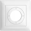 Kit frontale EDIZIOdue 2-1-2-1 88×88mm bianco per interruttore a chiave 