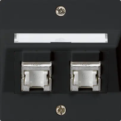 Kit de montage ENC kallysto A cat.6 2RJ45/s noir 