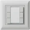 Poussoir multifonction ENC kallysto.line KNX RF 6× gris clair 