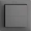 Poussoir RF EnOcean Feller EDIZIOdue F, 2c/1t, sans piles, gris foncé 