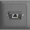 Presa INS 1×RJ45/u 8P ITplus EDIZIOdue grigio scuro 
