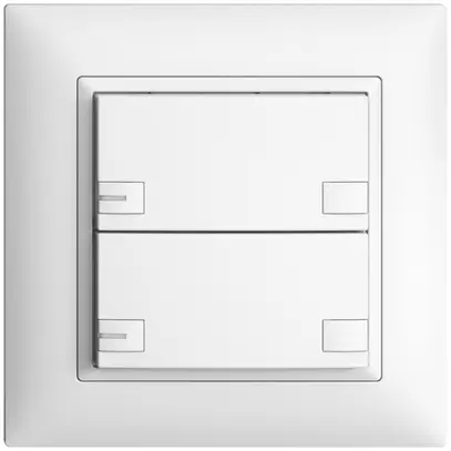 Pulsante INC KNX 2×EDIZIOdue colore bianco RGB con LED 