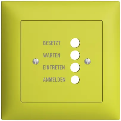 Kit frontal ENC EDIZIOdue lemon 88×88 pour station de porte 1334.D 