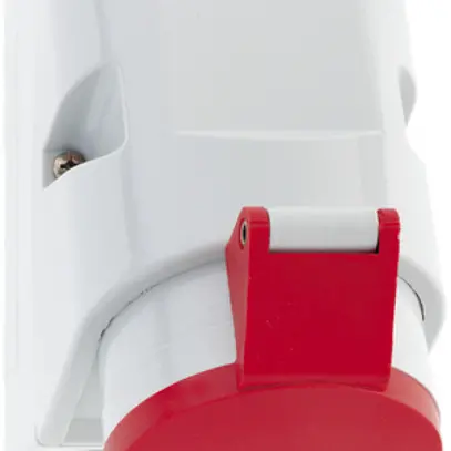 Presa AP CEE Bals 5P 32A 400V 6h rosso IP44 nich.Quick Connect 