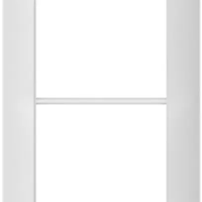 Telaio di copertura SIDUS 4×1 bianco 