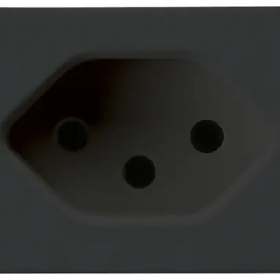 Presa INS FLF Hager tipo 13 nero con morsetti a innesto 