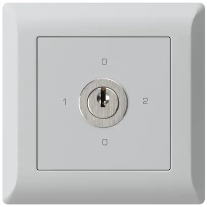 Interrupteur rotatif ENC kallysto.line 2/1L gris clair avec serrure Kaba 8 