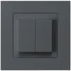 Pulsante INC kallysto.pro 2×A-R/1P antracite 