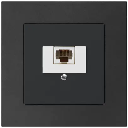 Prise de raccordement INC kallysto.pro 1×RJ45u noir 