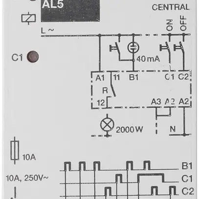 Interrupteur de puissance AMD ComatReleco AL5, 230VAC 