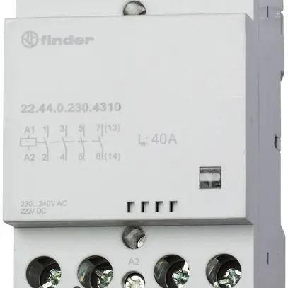 Contattore Finder 4Ch 40A 24VAC/DC 