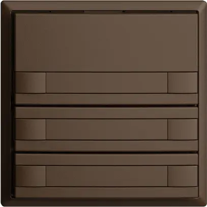 Poussoir ENC KNX 6× EDIZIOdue coffee RGB sans LED avec insert papier 