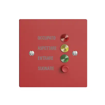 Stazione da porta EDIZIOdue per segnale di chiamata, berry 