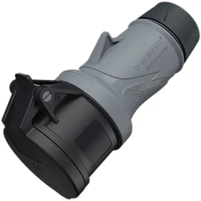 Prise mobile CEE PowerTOPXtra 16A IP54 5P 7h 500V Ø69×174mm noir 