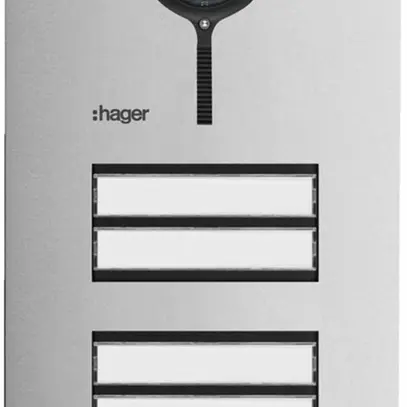 Postazione video esterna Hager elcom.one 2-fili per 6appartamenti ac-pr 