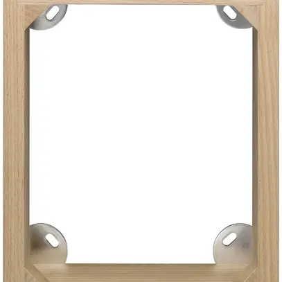 Cadre AP Hager FLF 3×4 bois laqué 