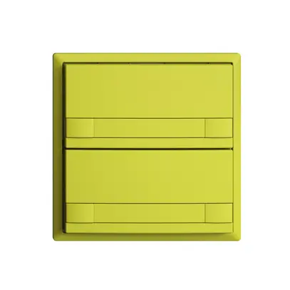 Pulsante KNX RGB EDUE, 250mW, s.LED, c.carta, 2×pulsante, com.2×tasti, lem 