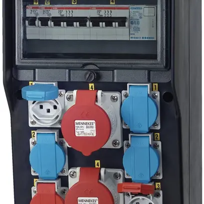 Distributeur de courant EverGum 40A 1×FI 4×LS 4×T23 2×T25/CEE16/5L 