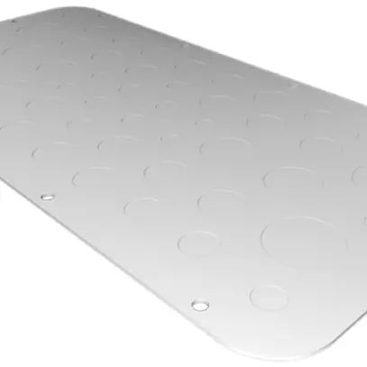 Flanschplatte Rittal AX, metrische Vorprägung, 436×221mm, Metall 