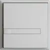 Pulsante INC KNX 1×EDIZIOdue grigio chiaro RGB senza LED con inserto carta 