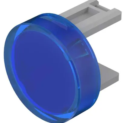 Capot à poussoir EAO31 Ø15.2mm translucide, bleu 