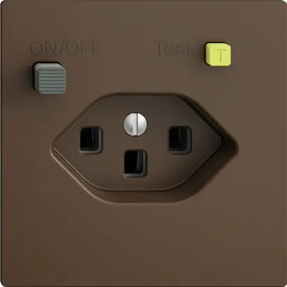 Presa INC EDIZIOdue T23 FI 30mA F, coffee 