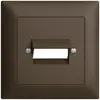 Kit frontale EDIZIOdue coffee 88×88mm 2×RJ45 