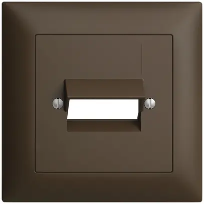 Kit frontale EDIZIOdue coffee 88×88mm 2×RJ45 
