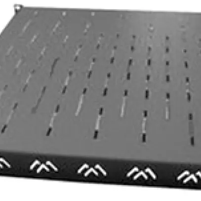 Base per apparecchi pesanti 19" APRANET VARIplain T=455…780mm ≤150kg, nero 