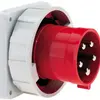 EB-Gerätestecker CEE Bals 5P 32A 400V 6h rot IP67 vernickelt Schkl 