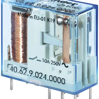 Relè commutazione Finder 40, 2C 10A/110VDC AgSnO2 1800Ω 5mm RT II 