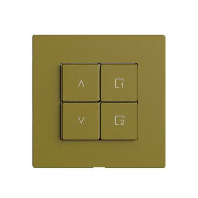 Commande pour interrupteur stores 1c scène/4t Edue Wiser olive 