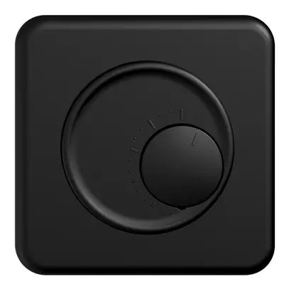 Kit frontale STANDARDdue nero 90×90mm per termost.ambiente 