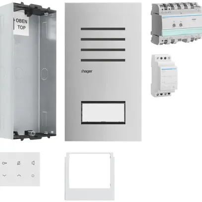 Kit audio ENC Hager elcom.start pour 1 appartement 