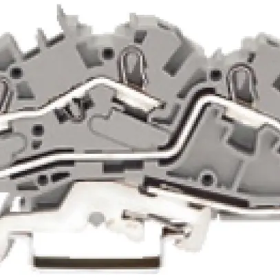 Morsetto 3 piani WAGO TopJob-S 4mm² L/L/PE grigio 