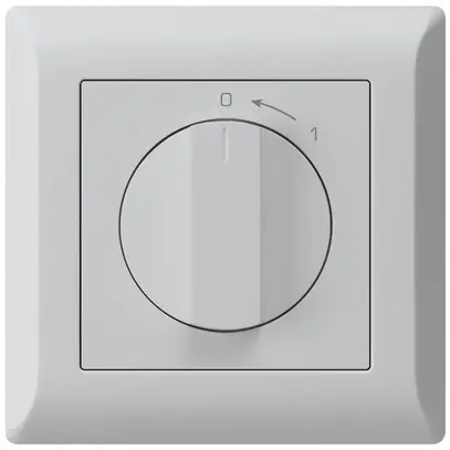 Contatto rotativo INC 0<-1/2L grigio chiaro kallysto.line con manopola 